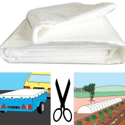 IDMarket Bâche armée transparente 8x12 m renforcée* Bâches Découpables Et Accessoires