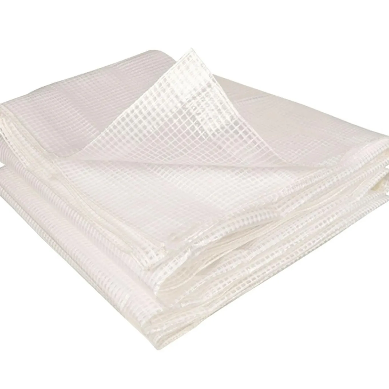 IDMarket Bâche de rechange pour serre tunnel 6 m² blanche ROMA* Bâches Pour Serres Et Accessoires