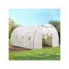 IDMarket Bâche de rechange pour serre tunnel 12m² blanche* Bâches Pour Serres Et Accessoires