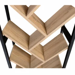 IDMarket Bibliothèque arbre style industriel bois et métal 10 niveaux* Meubles Hauts|Collection Agencement Magasin