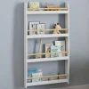 IDMarket Bibliothèque enfant murale blanc et bois*Enfant Meubles Rangement Jouet|Meubles Enfant