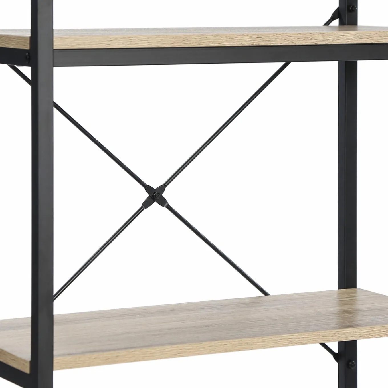 IDMarket Bibliothèque style industriel bois et métal* Meubles Hauts|Meubles En Bois