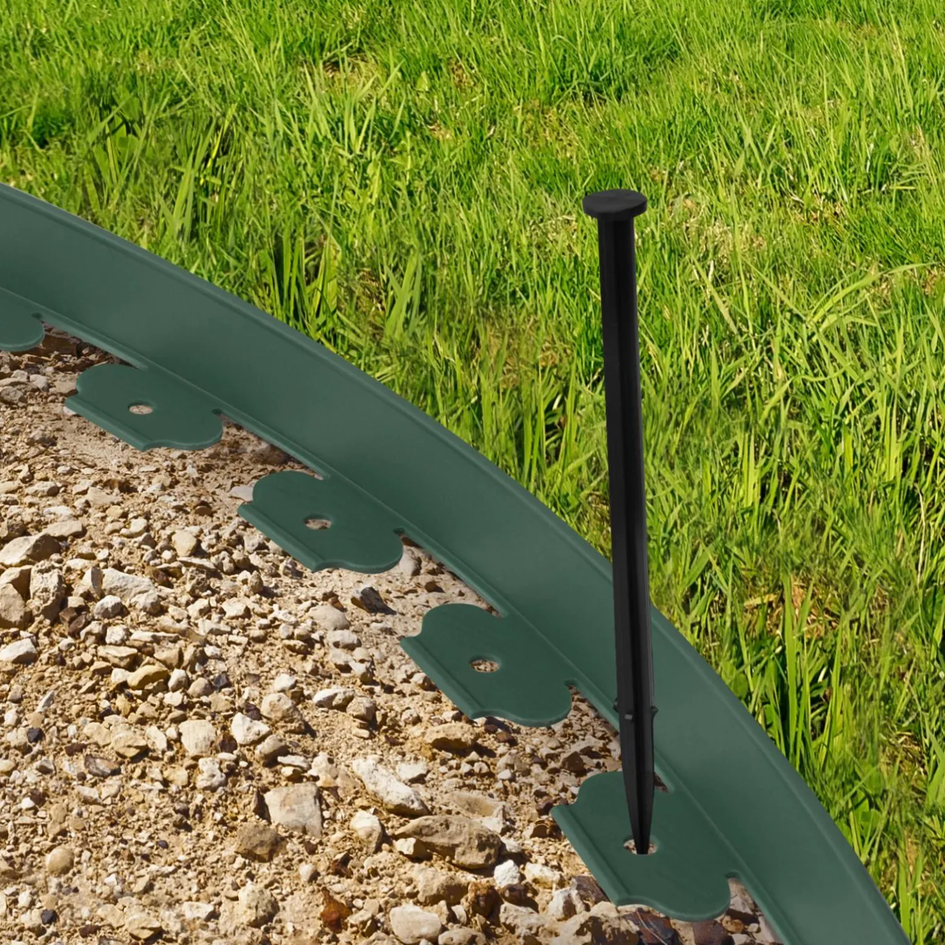 IDMarket Bordure de jardin flexible verte à planter* Bordures De Jardin