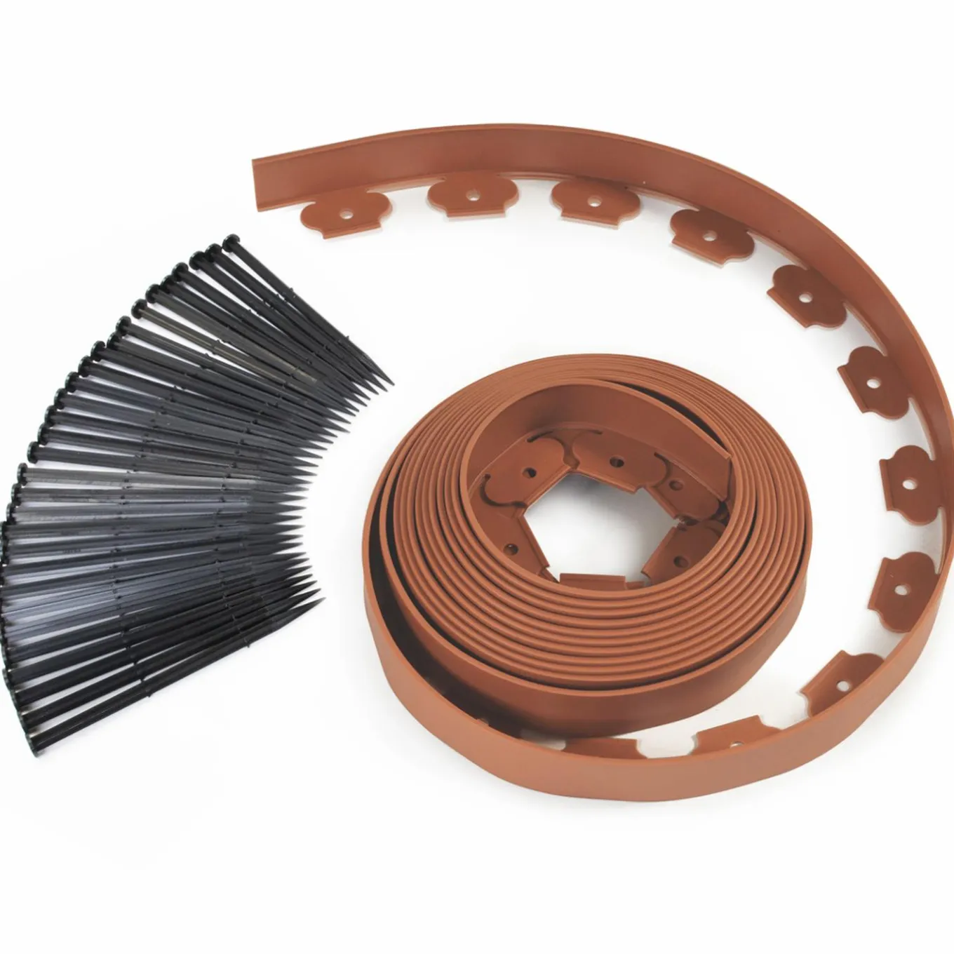 IDMarket Bordure de jardin flexible marron terracotta à planter* Bordures De Jardin