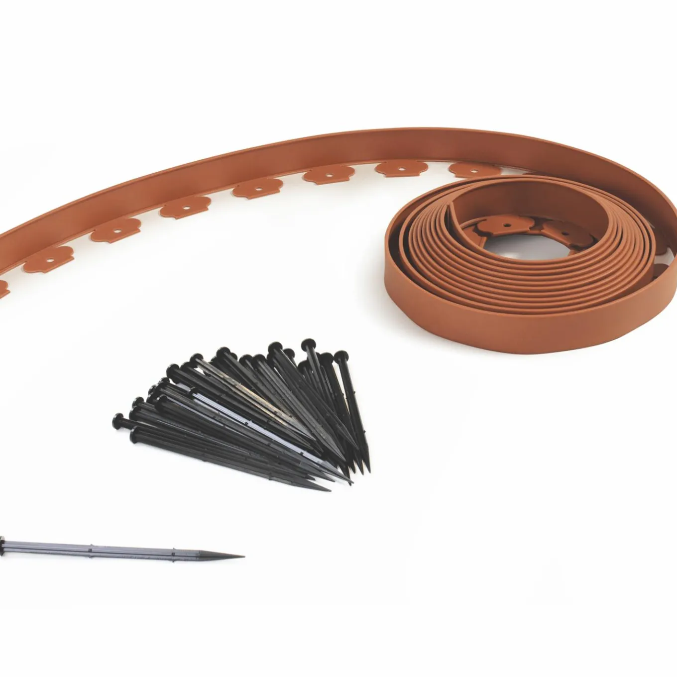 IDMarket Bordure de jardin flexible marron terracotta à planter* Bordures De Jardin