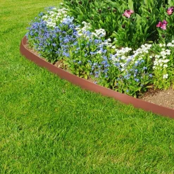 IDMarket Bordure de jardin flexible marron terracotta à planter* Bordures De Jardin
