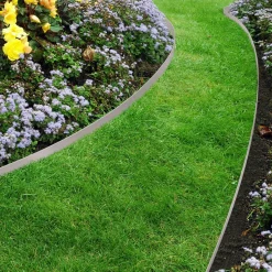 IDMarket Bordure de jardin flexible grise* Bordures De Jardin