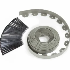 IDMarket Bordure de jardin flexible grise* Bordures De Jardin