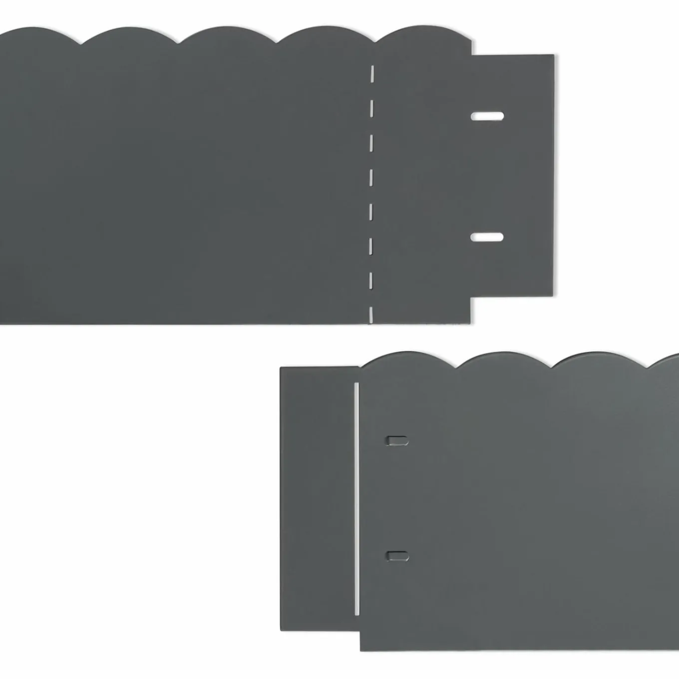 IDMarket Bordures de jardin en acier gris anthracite* Bordures De Jardin
