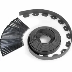 IDMarket Bordures de jardin flexibles gris anthracite 8mx12cm* Bordures De Jardin