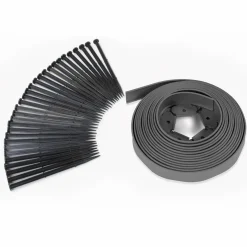 IDMarket Bordures de jardin flexibles gris anthracite* Bordures De Jardin