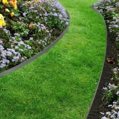 IDMarket Bordures de jardin flexibles gris anthracite* Bordures De Jardin