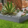 IDMarket Bordures gris anthracite pour jardin* Bordures De Jardin