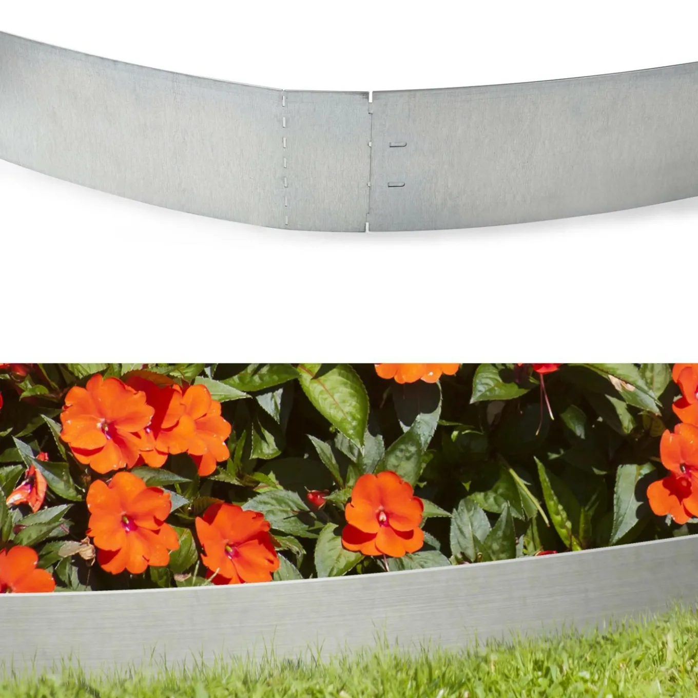 IDMarket Bordurette de jardin en acier 5 m* Bordures De Jardin