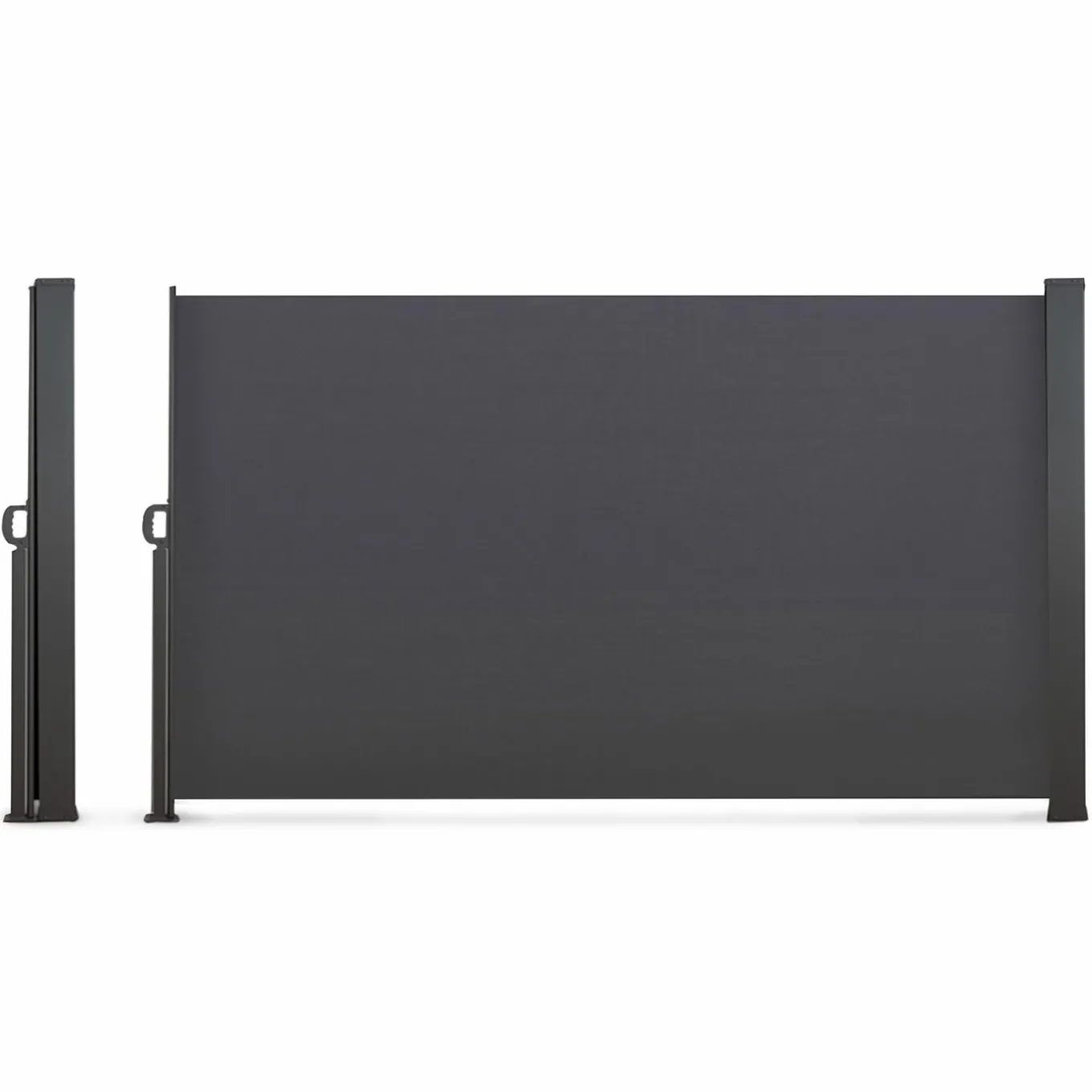 IDMarket Brise vue enroulable gris 400x200 cm* Paravents Extérieurs