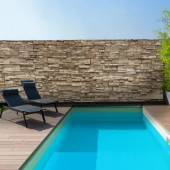 IDMarket Brise vue imitation pierre 1,2 x 10m* Brise-Vues