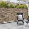 IDMarket Brise vue imitation pierre 1,5 x 10m* Brise-Vues
