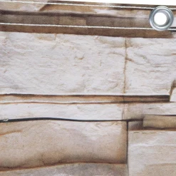 IDMarket Brise vue imitation pierre 1 x 10m* Brise-Vues