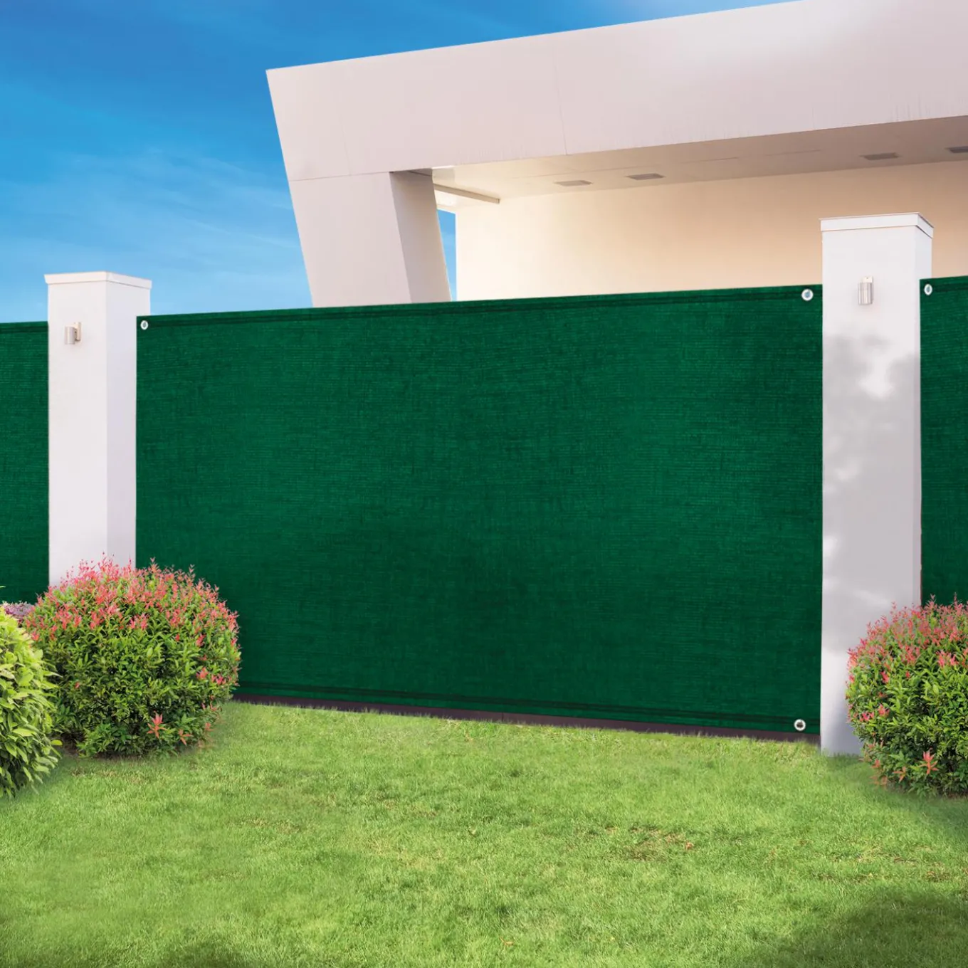 IDMarket Brise vue 1m x 10m vert occultant 300g m²* Brise-Vues