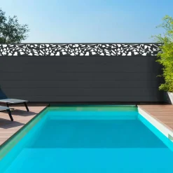 IDMarket Brise vue occultant effet lames de clôture motifs FLOWER 1,5 x 10M 160 gr/m²* Brise-Vues