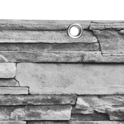 IDMarket Brise vue occultant gris a motif de pierre 1,8 x 10 M* Brise-Vues