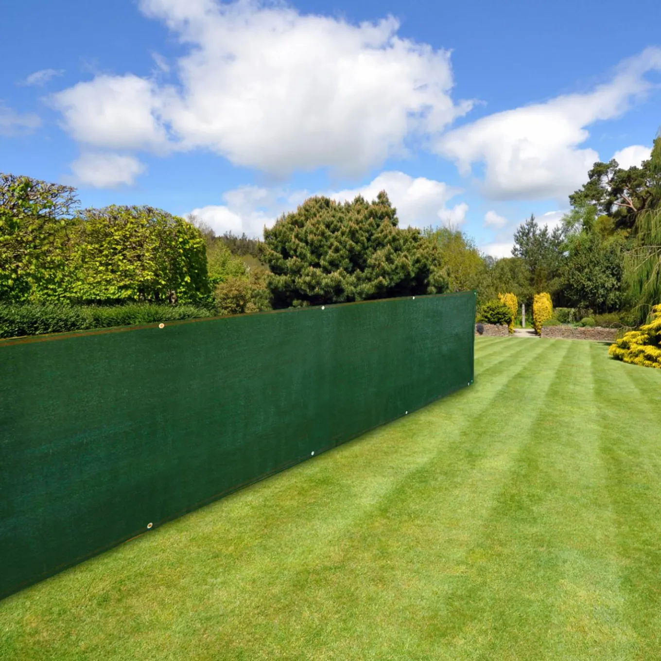 IDMarket Brise vue vert 2m x 10m occultant 220g m²* Brise-Vues