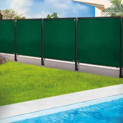IDMarket Brise vue vert 1,2m x 10m occultant 220g m²* Brise-Vues