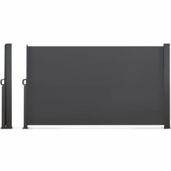 IDMarket Brise-vue enroulable gris 500x160 cm* Paravents Extérieurs