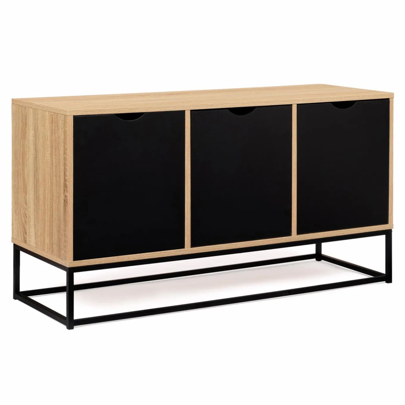 IDMarket Buffet bas 3 portes industriel* Meubles Bas|Salle À Manger Complète