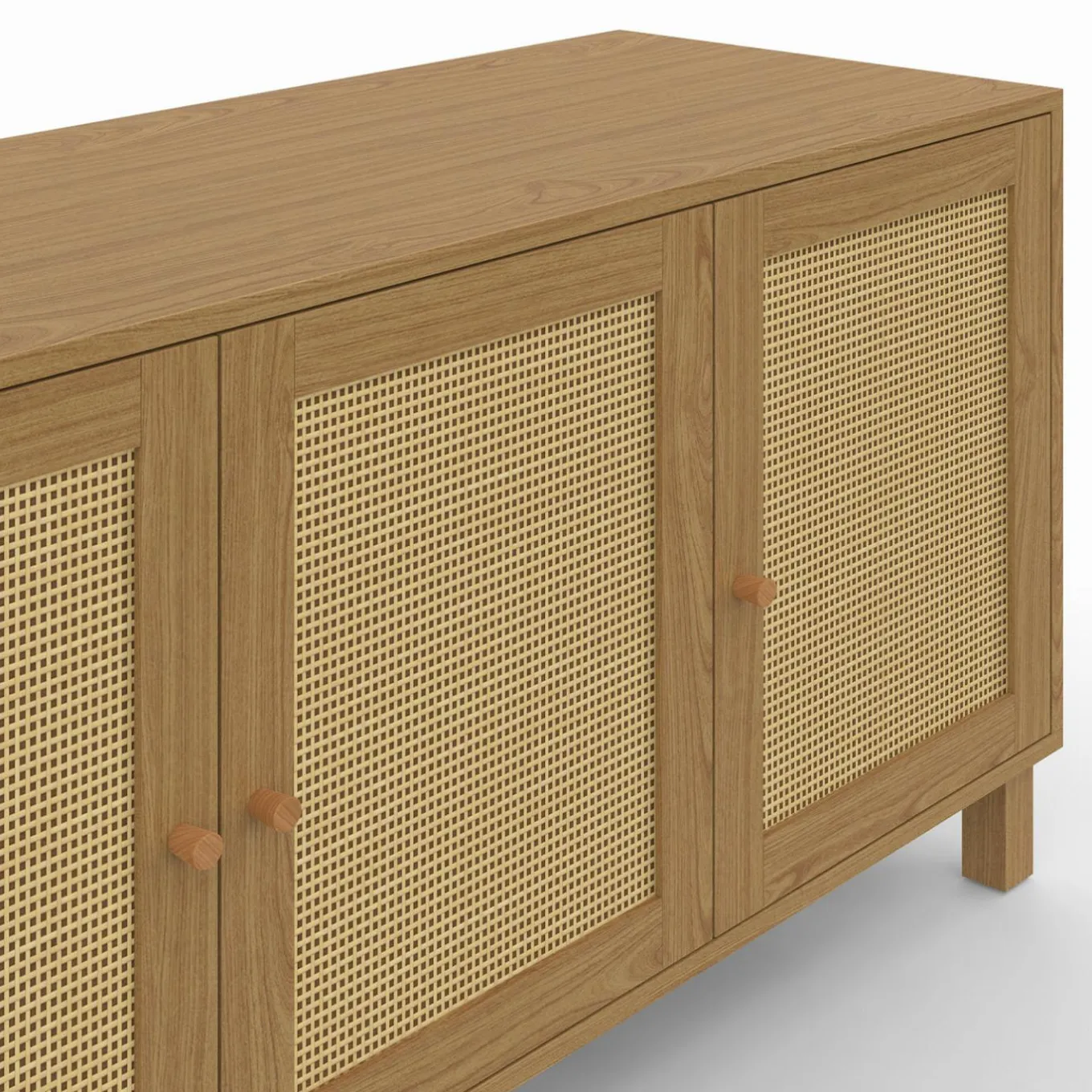 IDMarket Buffet bas vintage effet cannage* Collection Cannage|Collection Vintage