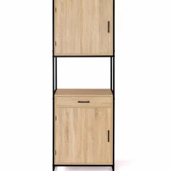 IDMarket Buffet de cuisine industriel bois et métal 60 cm* Meubles Tiroirs|Meubles Hauts