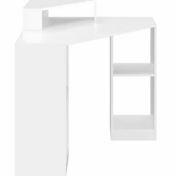 IDMarket Bureau d’angle blanc avec rangement* Meubles Blancs|Collection Design