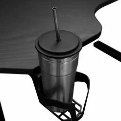 IDMarket Bureau gamer noir 120 cm* Bureaux Design|Bureaux Avec Plan De Travail