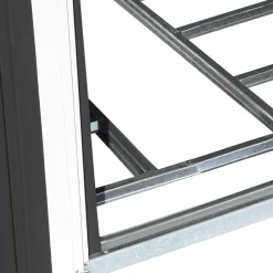 IDMarket Cabanon de jardin en métal 5,3m² gris* Abris De Jardin