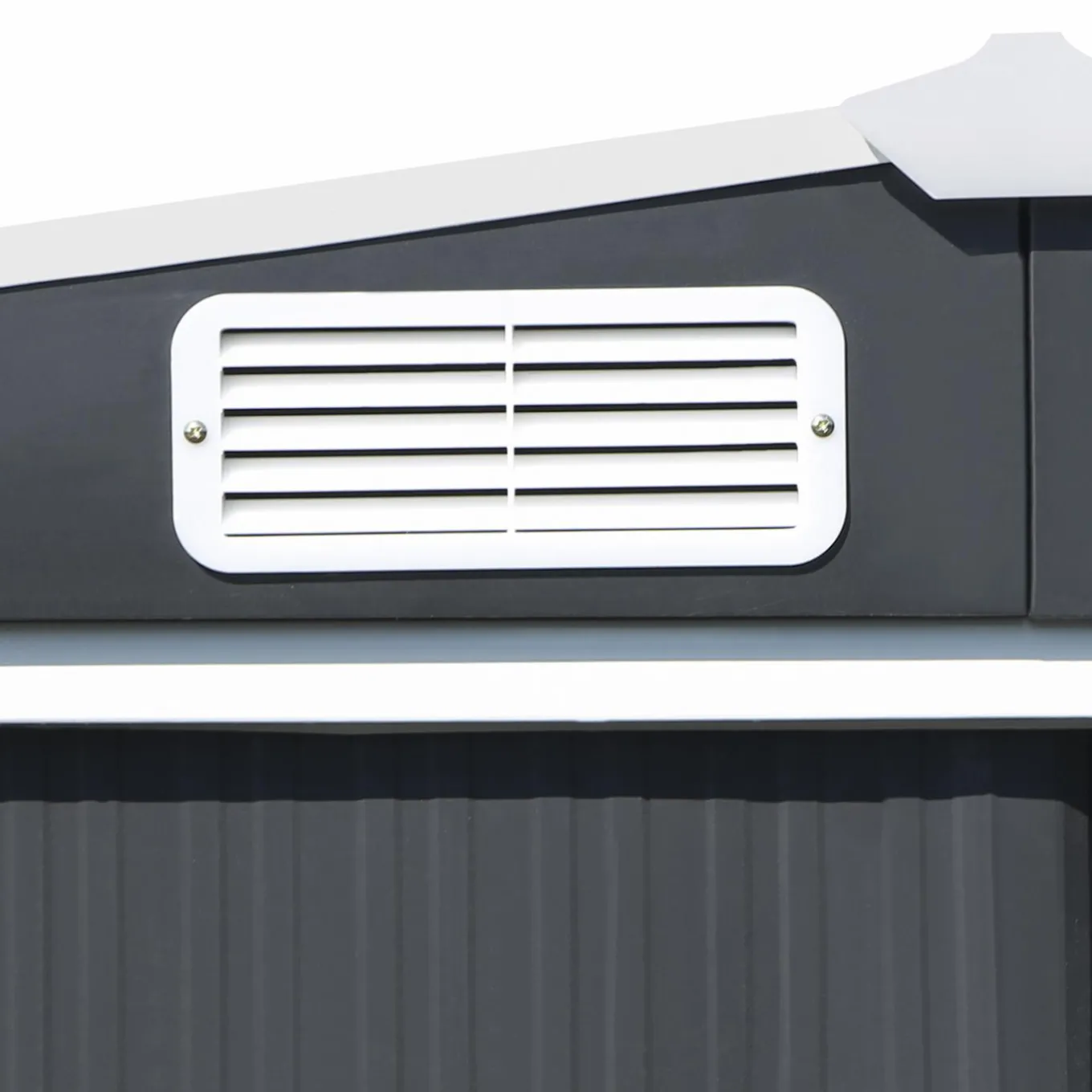 IDMarket Cabanon de jardin en métal 5,3m² gris* Abris De Jardin