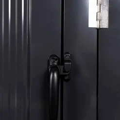 IDMarket Cache poubelle double en acier gris pour extérieur* Abris De Jardin