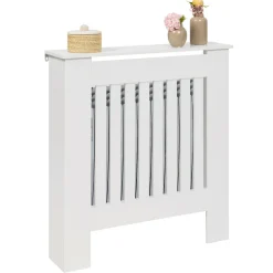 IDMarket Cache radiateur blanc - étagère murale pour radiateur* Décoration Et Accessoires|Etagères