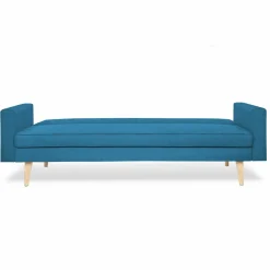 IDMarket Canapé bleu canard scandinave 3 places convertible* Collection Scandinave|Salon Complet