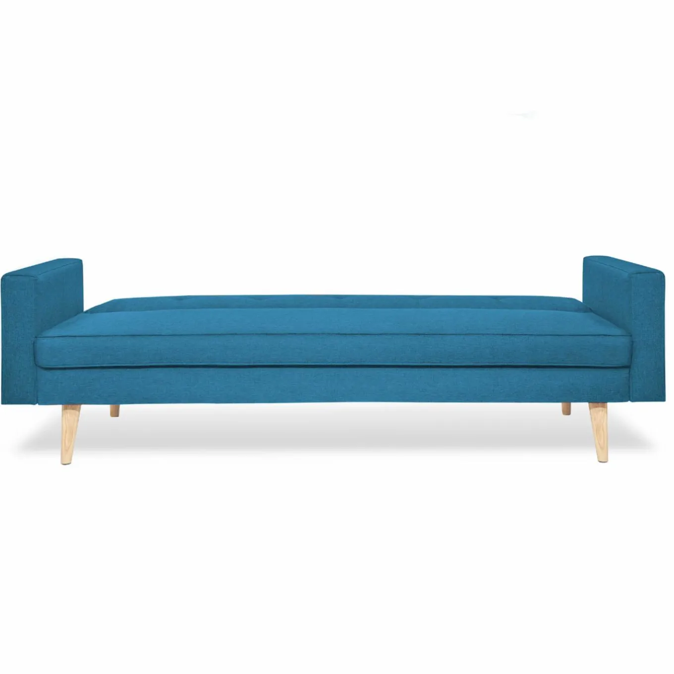 IDMarket Canapé bleu canard scandinave 3 places convertible* Collection Scandinave|Salon Complet