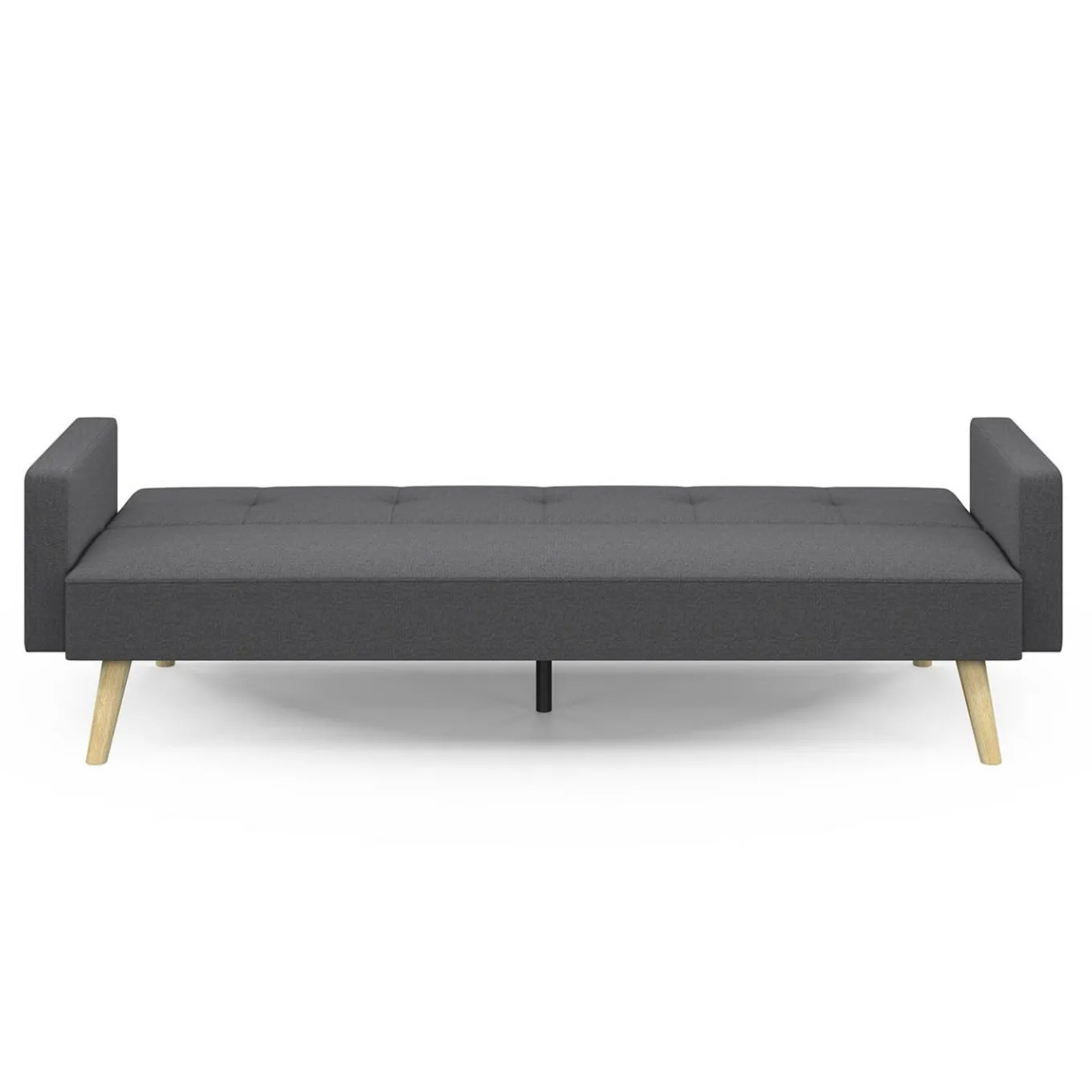 IDMarket Canapé droit convertible 3 places gris* Collection Scandinave|Salon Complet
