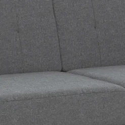 IDMarket Canapé fixe moderne 3 places 180 cm en tissu gris anthracite* Collection Moderne|Salon Complet