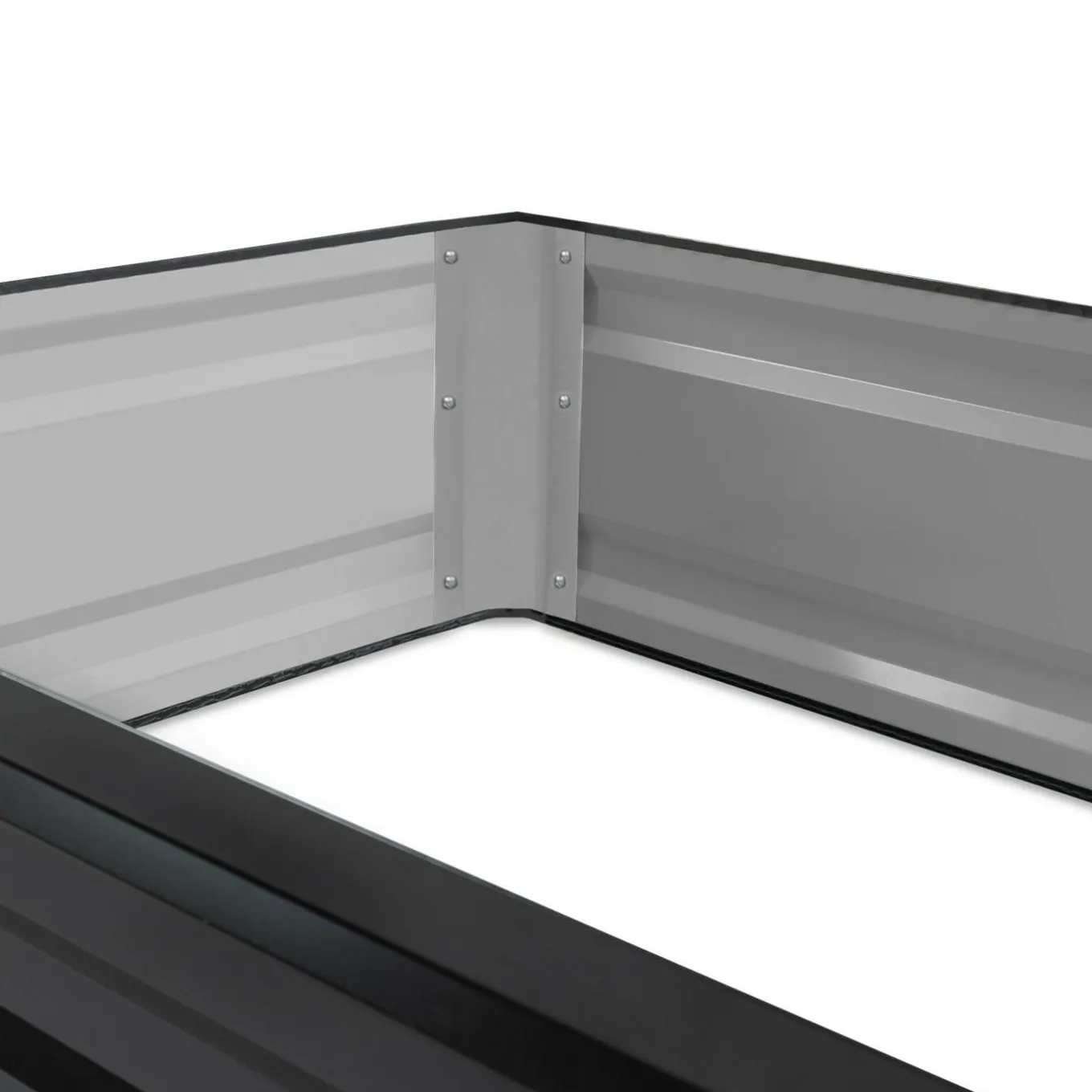 IDMarket Carrés potager en métal gris* Carrés Potager