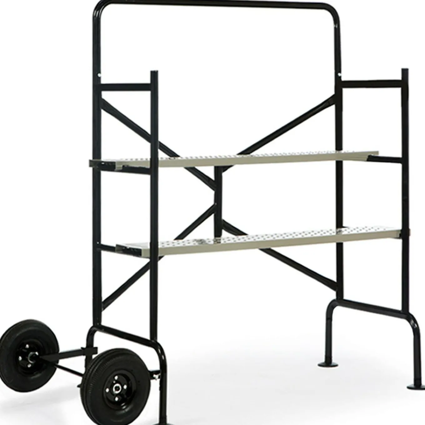 IDMarket Échafaudage roulant et pliable hauteur de travail 2,5m* Entretien Du Jardin Et Accessoires