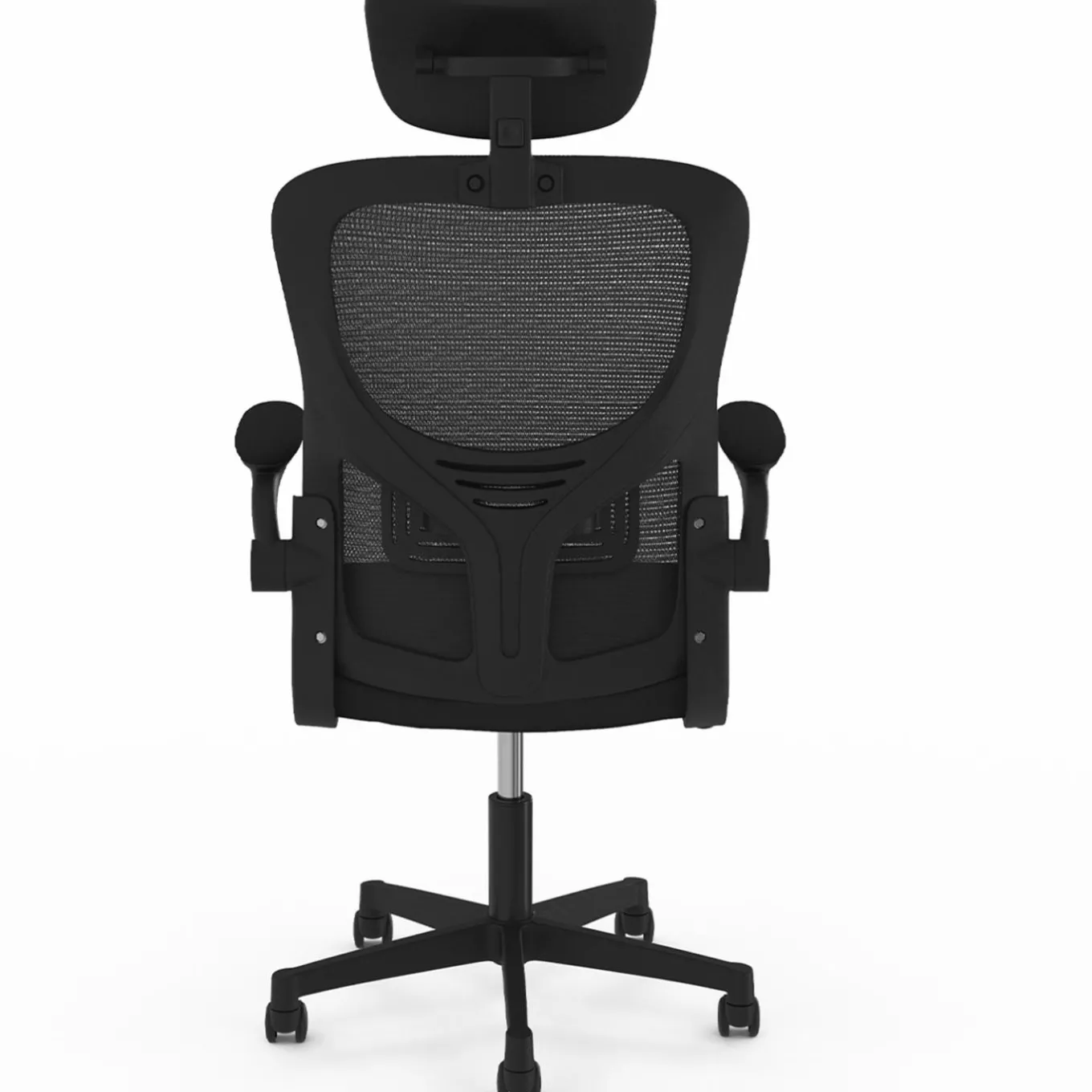 IDMarket Chaise de bureau ergonomique noire avec roulettes* Chaises De Bureau Et Accessoires