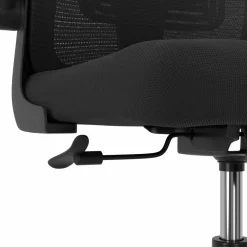 IDMarket Chaise de bureau ergonomique noire avec roulettes* Chaises De Bureau Et Accessoires