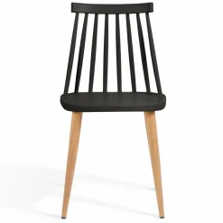 IDMarket Chaises à barreaux noires style scandinave* Collection Scandinave|Tables Et Chaises