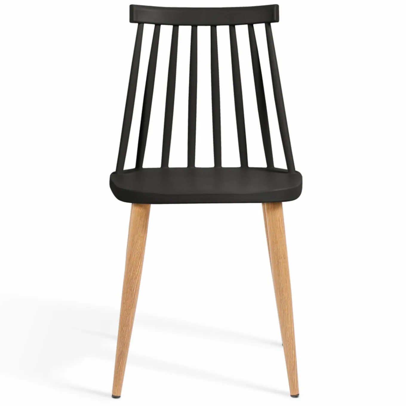 IDMarket Chaises à barreaux noires style scandinave* Collection Scandinave|Tables Et Chaises