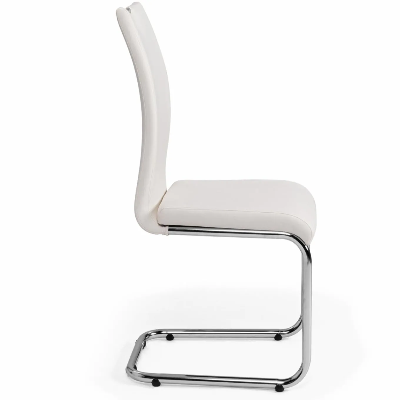IDMarket Chaises blanches avec poignée pour salle à manger* Collection Contemporaine|Chaises
