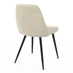 IDMarket Chaises confortables en velours beige avec accoudoirs* Collection Vintage|Tables Et Chaises