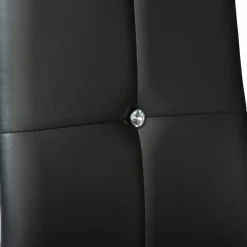 IDMarket Chaises de salle à manger noires et blanches avec strass* Collection Contemporaine|Chaises